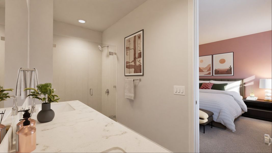 Representative furnished interior of a home built from the Juliana by New Home Co. in The Duets Collection at Novel, Austin (Image 11). Representative furnished interior of a home built from the Juliana by New Home Co. in The Duets Collection at Novel, Austin (Image 11).