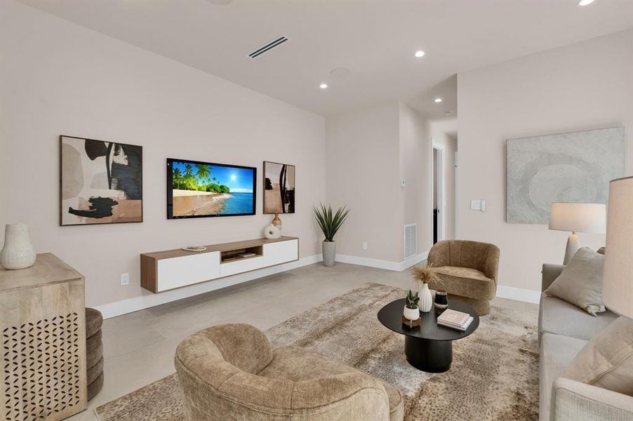Furnished interior view inside a new home in , Fort Lauderdale (Image 35).