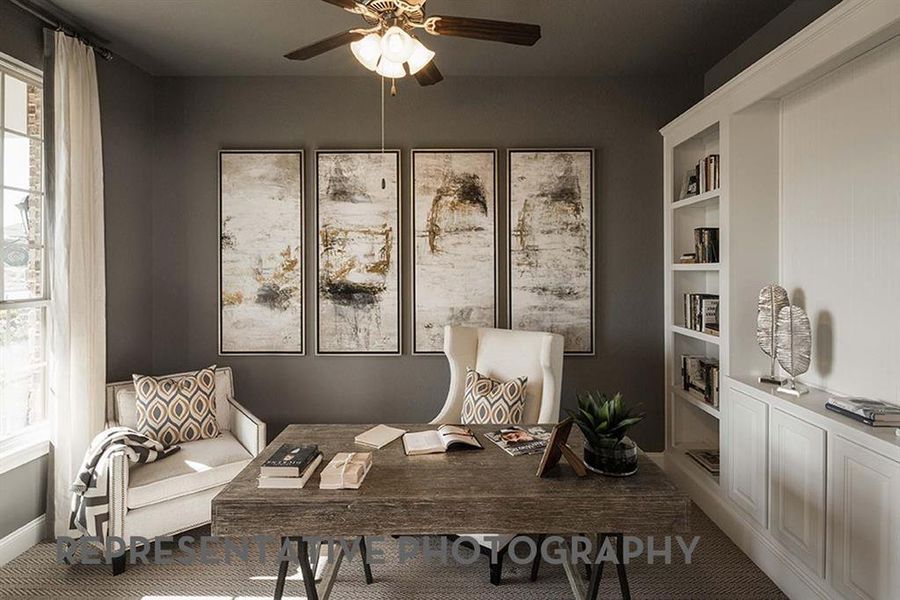 Furnished interior view inside a new home in Sandbrock Ranch, Aubrey (Image 7).
