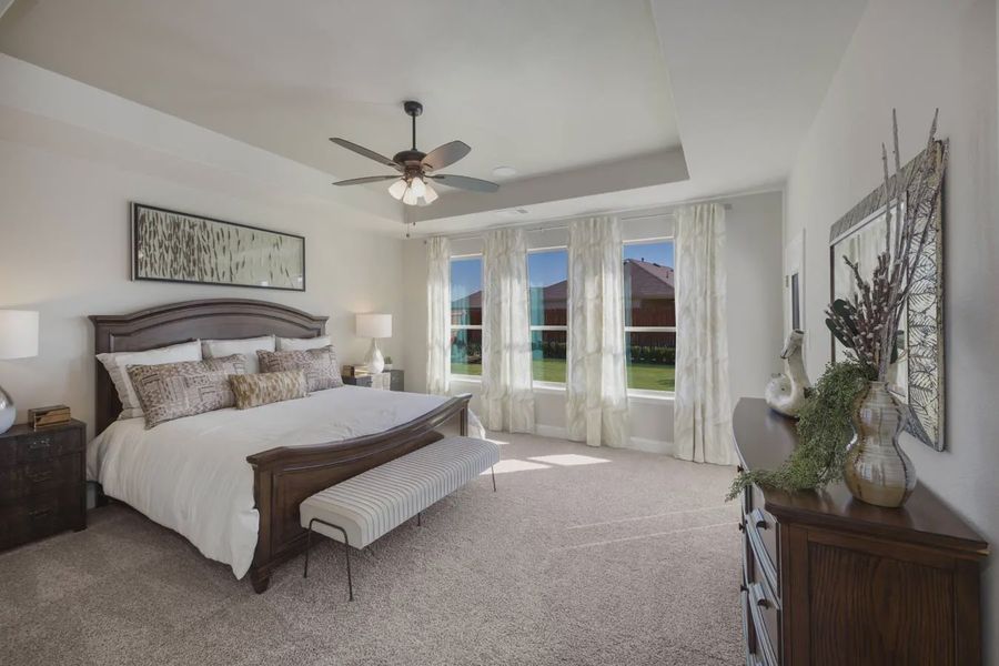Representative furnished interior of a home built from the Princeton by Chesmar Homes in Heartland 50's and 60's, Heartland (Image 9).
