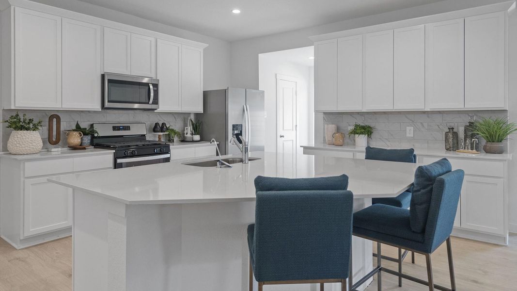 Furnished interior view inside a new home in Tamarron, Fulshear (Image 14).