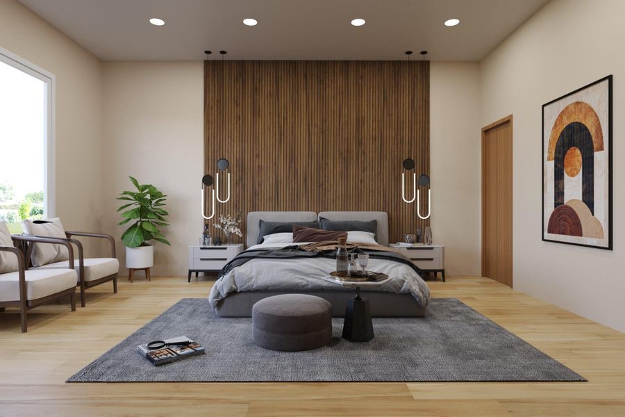 The primary suite you actually want to wake up in The primary suite you actually want to wake up in