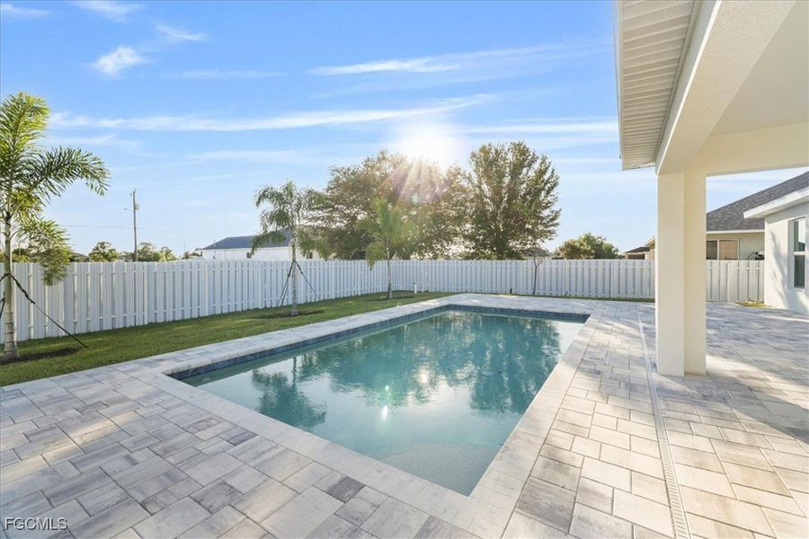 Exterior details and patio area of a home in Cape Coral, Cape Coral (Image 2). Exterior details and patio area of a home in Cape Coral, Cape Coral (Image 2).