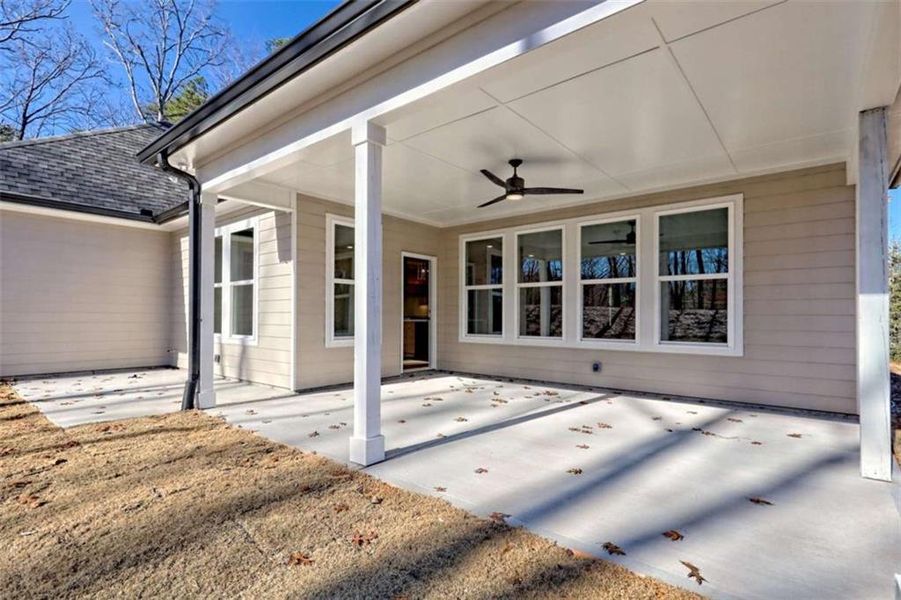 Exterior details and patio area of a home in , Clarkesville (Image 31).