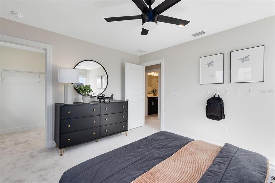 Furnished interior view inside a new home in Bridgewalk, St. Cloud (Image 22).