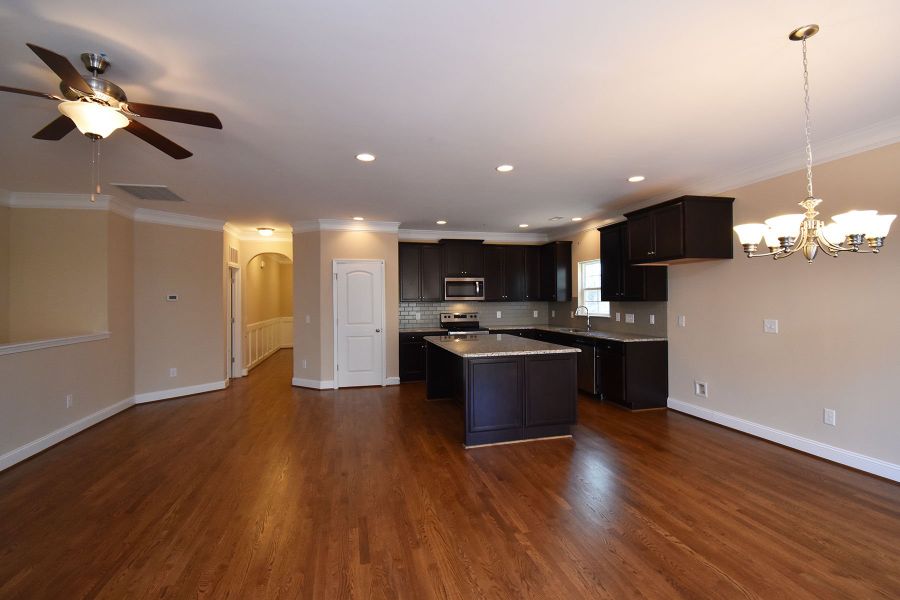 Representative furnished interior of a home built from the Ellerbe by Keystone Homes NC in Sullivans Reserve, Walkertown (Image 11).