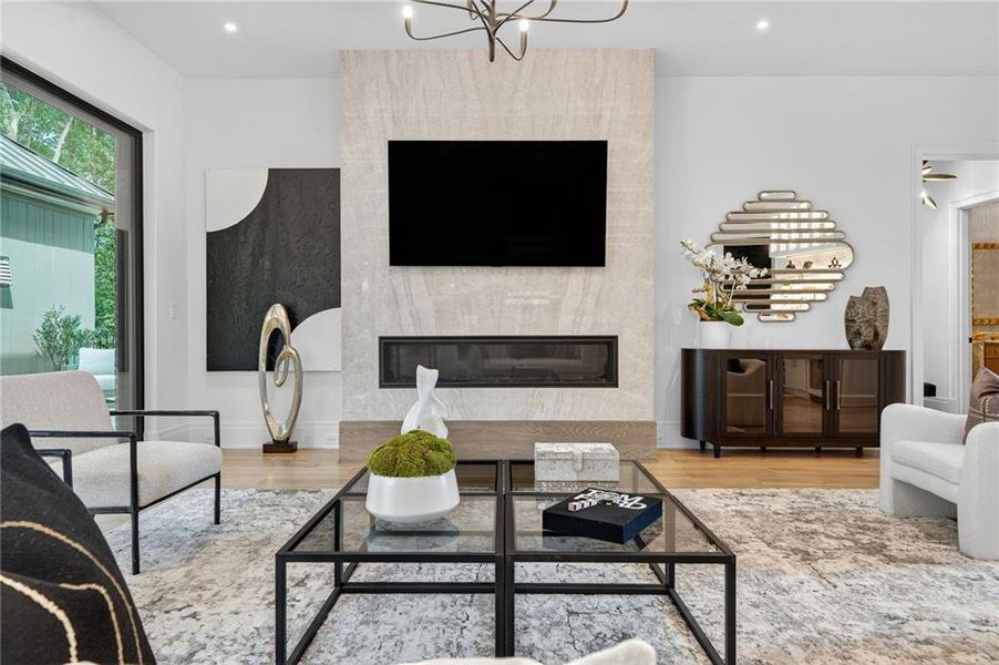 Furnished interior view inside a new home in , Atlanta (Image 18).