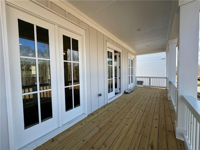 Exterior details and patio area of a home in Waterside Single Family, Peachtree Corners (Image 25).