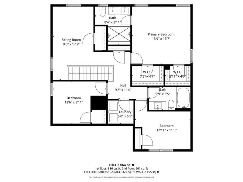 2D floor plan layout of this home in , Calhoun, GA (Image 5).