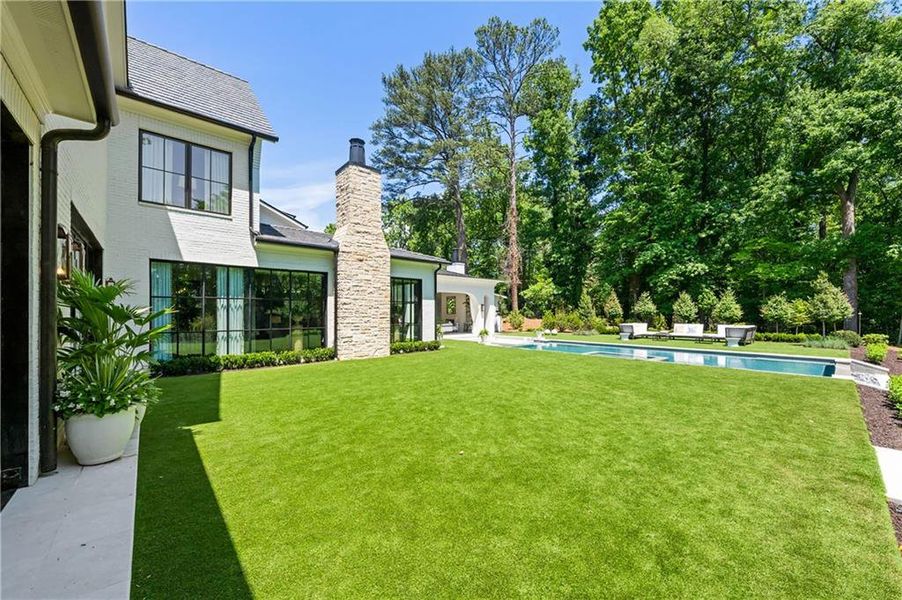 Exterior details and patio area of a home in , Atlanta (Image 26). Exterior details and patio area of a home in , Atlanta (Image 26).