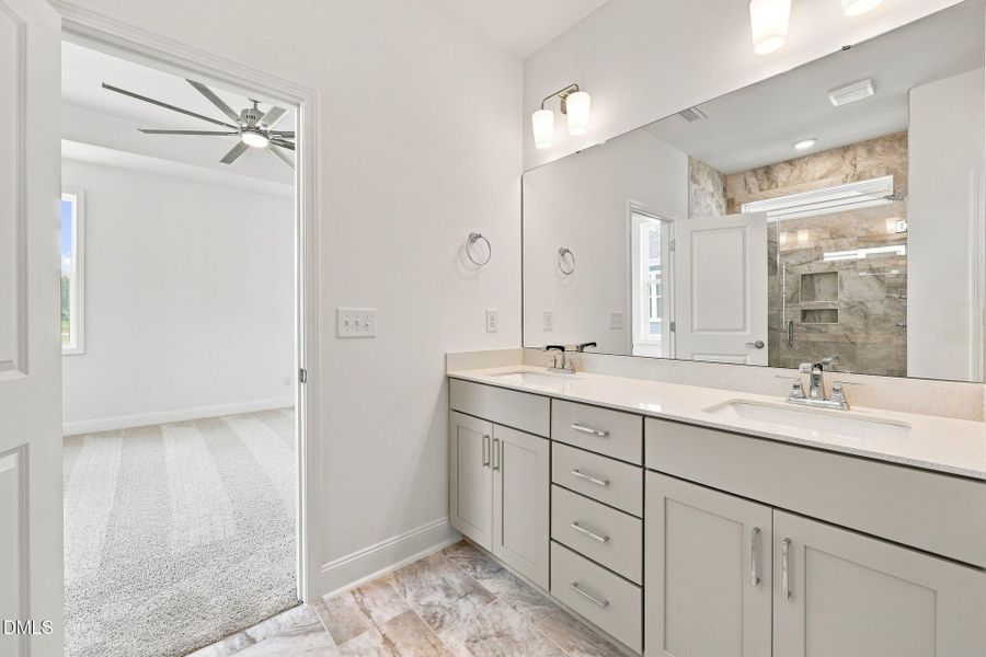 Furnished interior view inside a new home in The Cottages at 78 North, Sanford (Image 18).