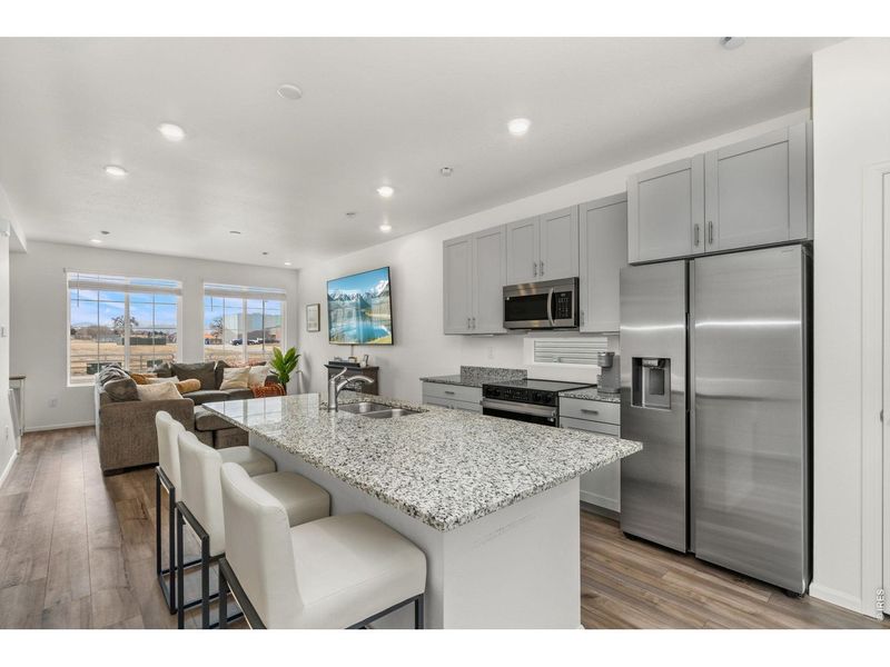 Furnished interior view inside a new home in Thompson River Ranch, Johnstown (Image 20).