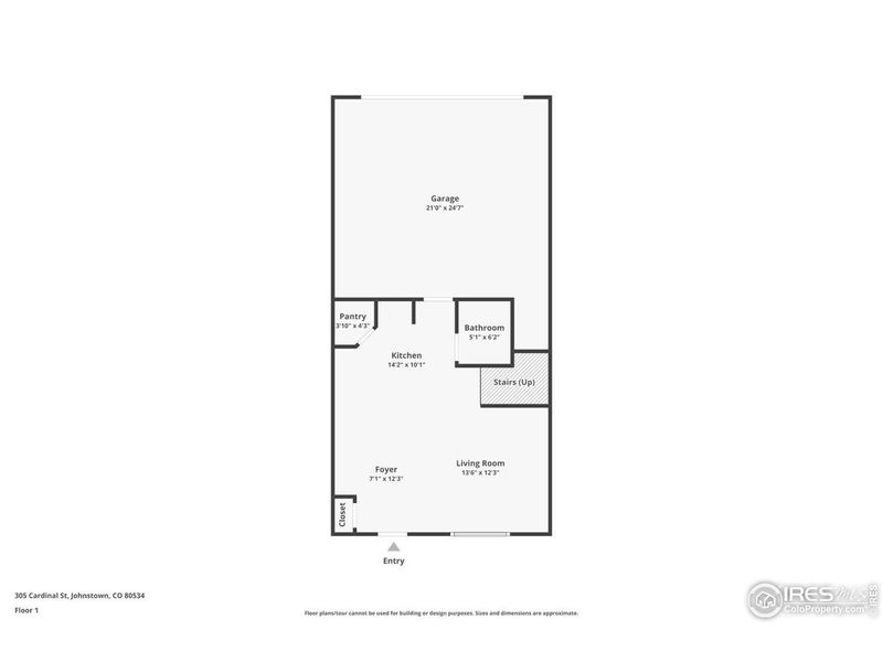 2D floor plan layout of this home in , Johnstown, CO (Image 5).