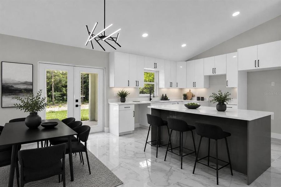 Furnished interior view inside a new home in , Dunnellon (Image 11).