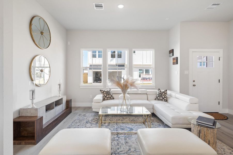 Furnished interior view inside a new home in , Houston (Image 5). Furnished interior view inside a new home in , Houston (Image 5).