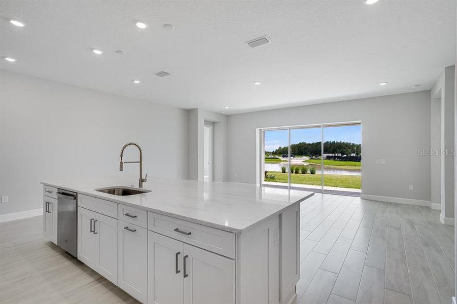 Furnished interior view inside a new home in Esplanade at Westview, Kissimmee (Image 13).