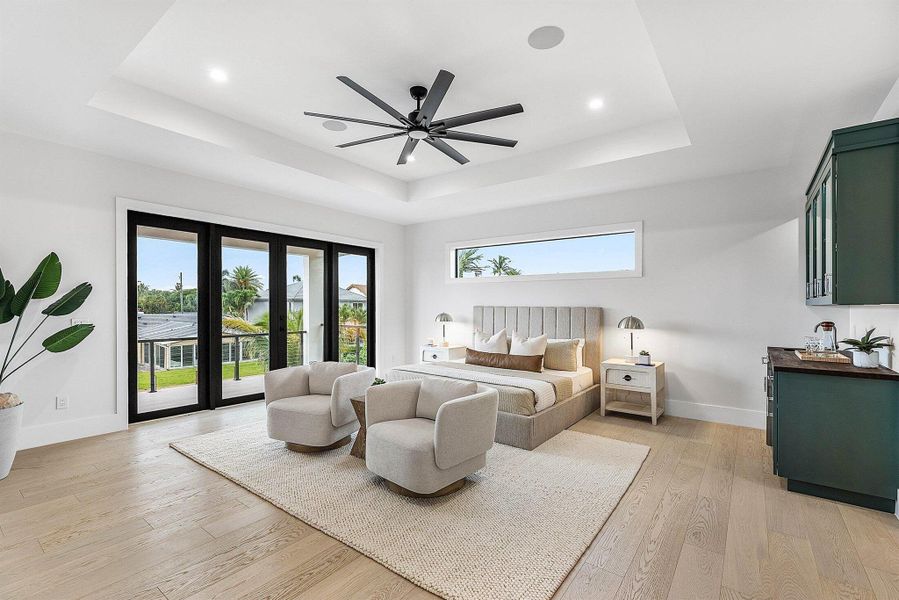 Furnished interior view inside a new home in , Delray Beach (Image 42).