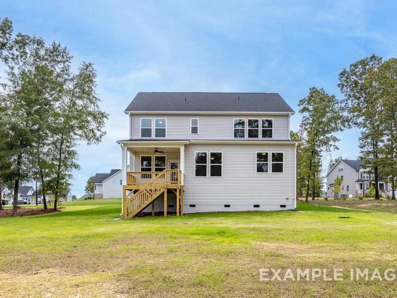 Exterior details and patio area of a home in Tobacco Road, Angier (Image 2).