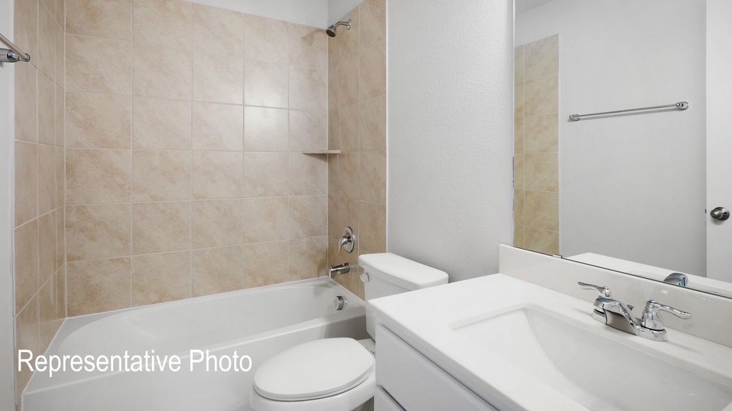 Furnished interior view inside a new home in Westridge Journey, McKinney (Image 18).