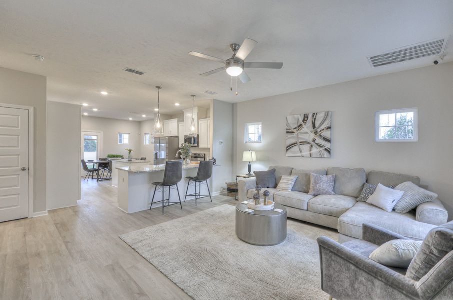 Furnished interior view inside a new home in Legacy Preserve, Tullahoma (Image 3). Furnished interior view inside a new home in Legacy Preserve, Tullahoma (Image 3).