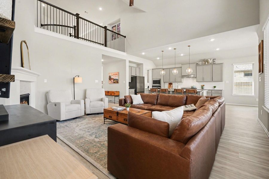 Furnished interior view inside a new home in Coastal Point, League City (Image 11). Furnished interior view inside a new home in Coastal Point, League City (Image 11).