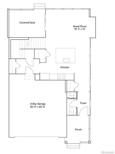 2D floor plan layout of this home in Parterre, Thornton, CO (Image 2).
