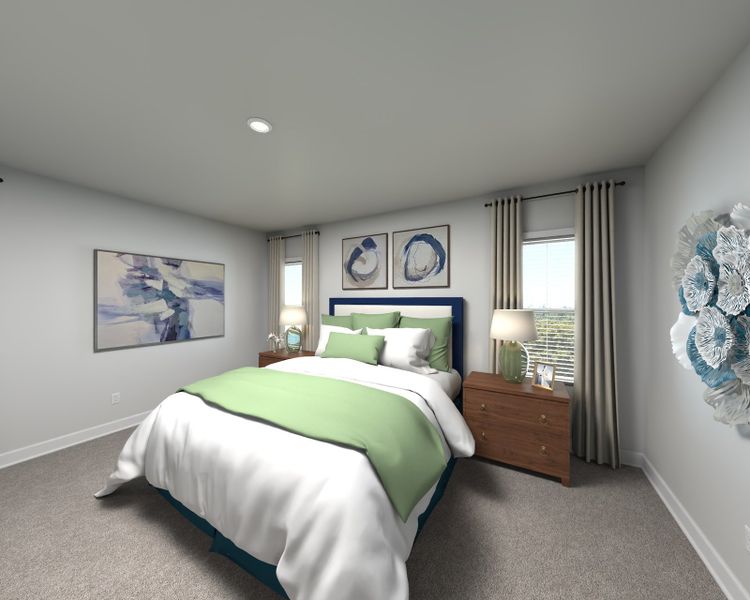 Furnished interior view inside a new home in Greystone - Parc Townhomes, Smyrna (Image 6).