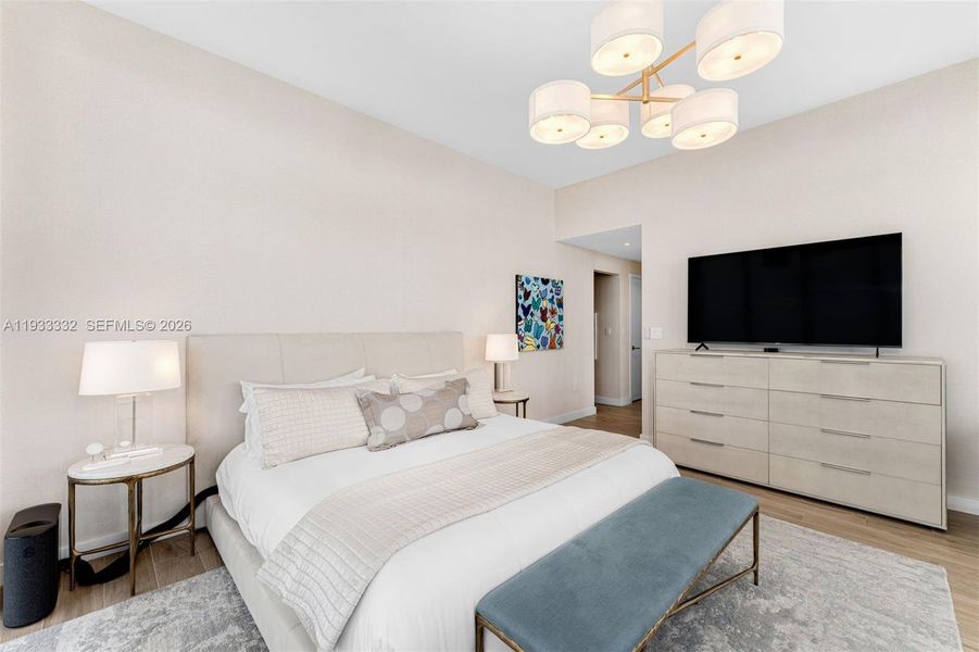 Furnished interior view inside a new home in , Miami (Image 17).