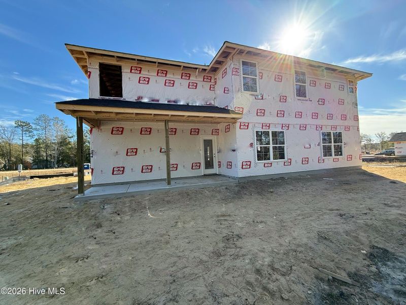 In-progress construction of a new home in Wood Creek, Leland, NC (Image 26). In-progress construction of a new home in Wood Creek, Leland, NC (Image 26).