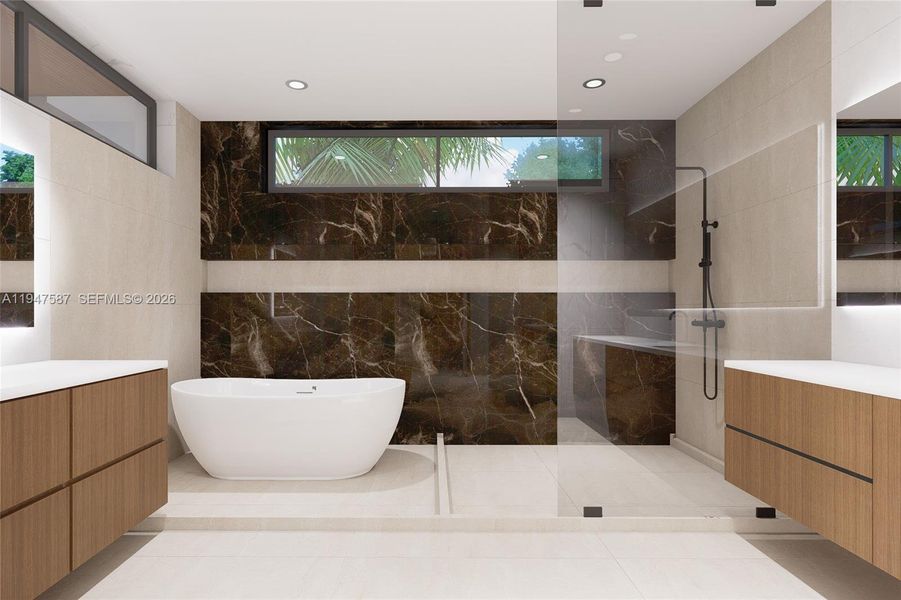 Furnished interior view inside a new home in , Fort Lauderdale (Image 4).