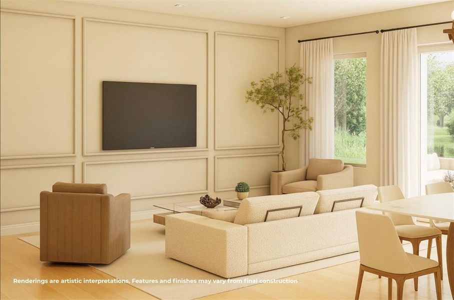 Furnished interior view inside a new home in College Park, Orlando (Image 6).