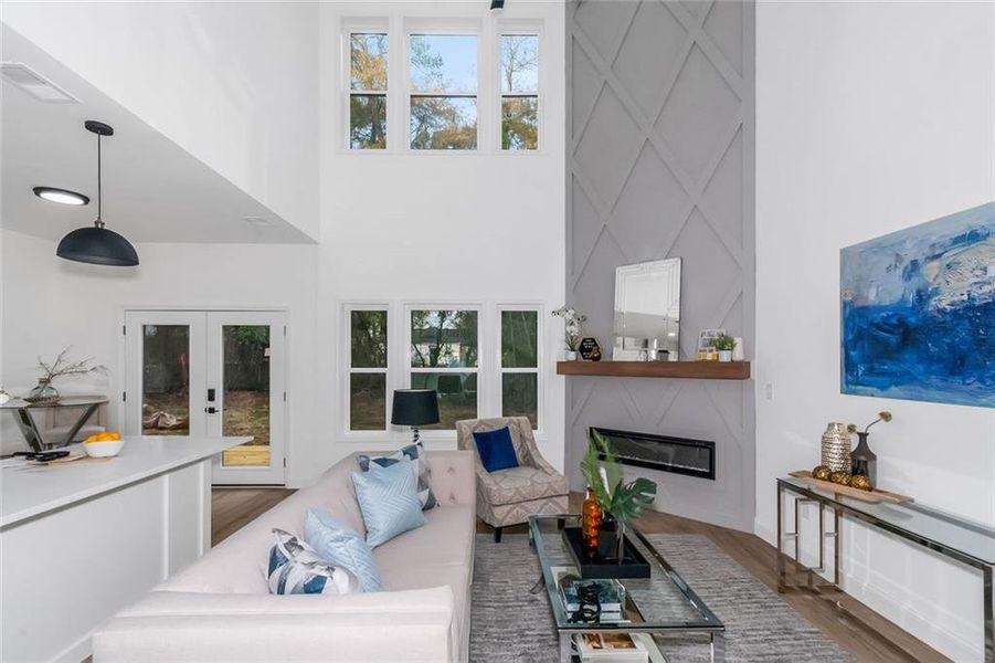Furnished interior view inside a new home in , Atlanta (Image 19).