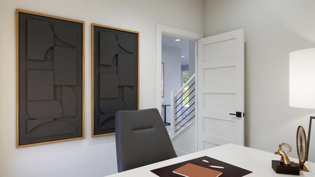 Representative furnished interior of a home built from the Beau by Risewell Homes in Sage Collection – Freedom at Anthem, Kyle (Image 6).