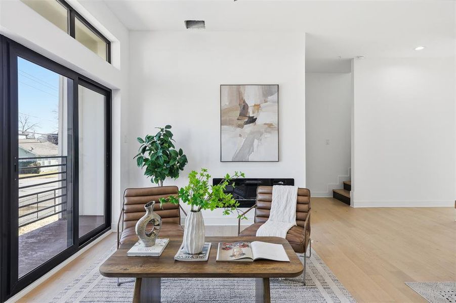 Furnished interior view inside a new home in , Dallas (Image 25).