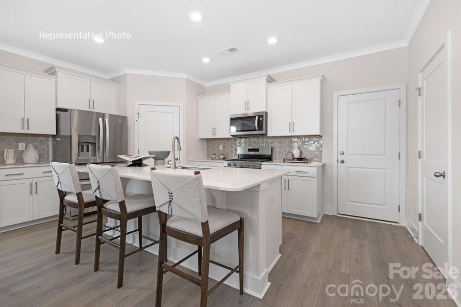 Furnished interior view inside a new home in Sanctuary at Southgate, Indian Trail (Image 17).