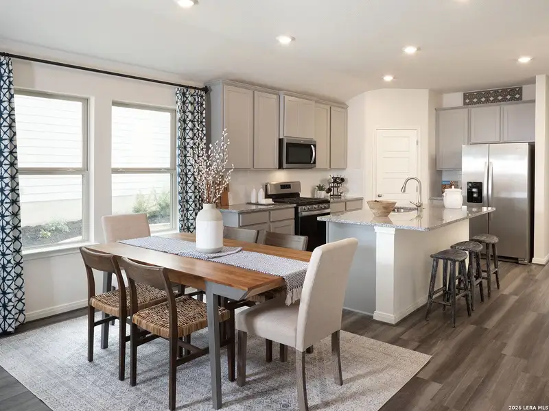 Furnished interior view inside a new home in Kallison Ranch, San Antonio (Image 9).