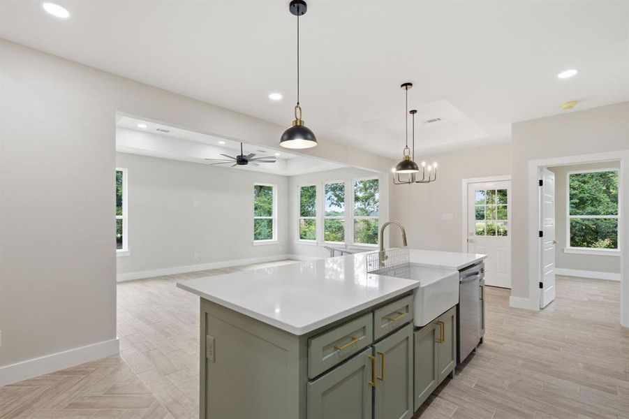Furnished interior view inside a new home in , Ennis (Image 6).