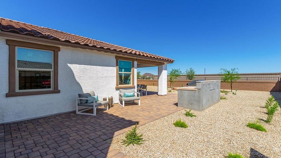 Exterior details of a home in Los Cielos at Rancho Mercado, Surprise (Image 6).