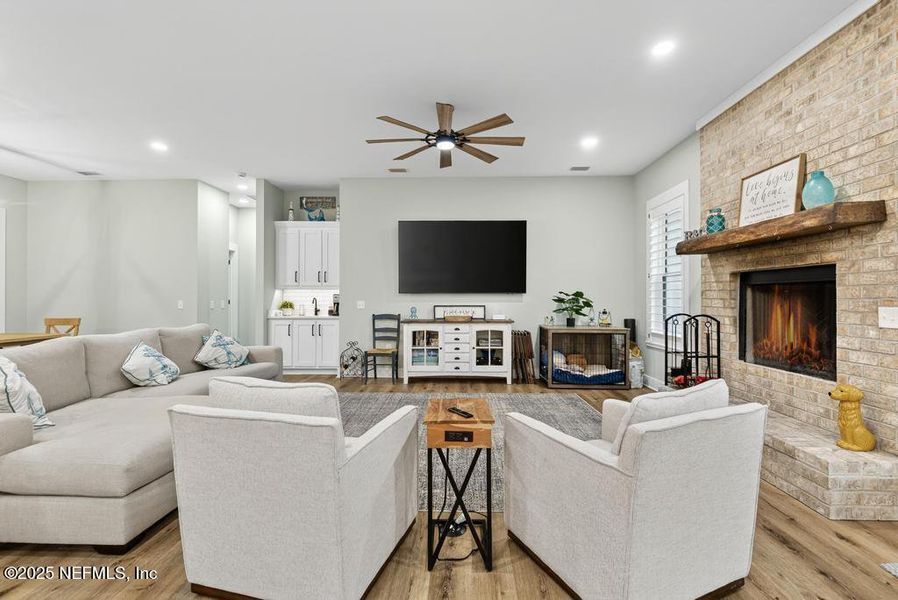 Furnished interior view inside a new home in , Fernandina Beach (Image 11).