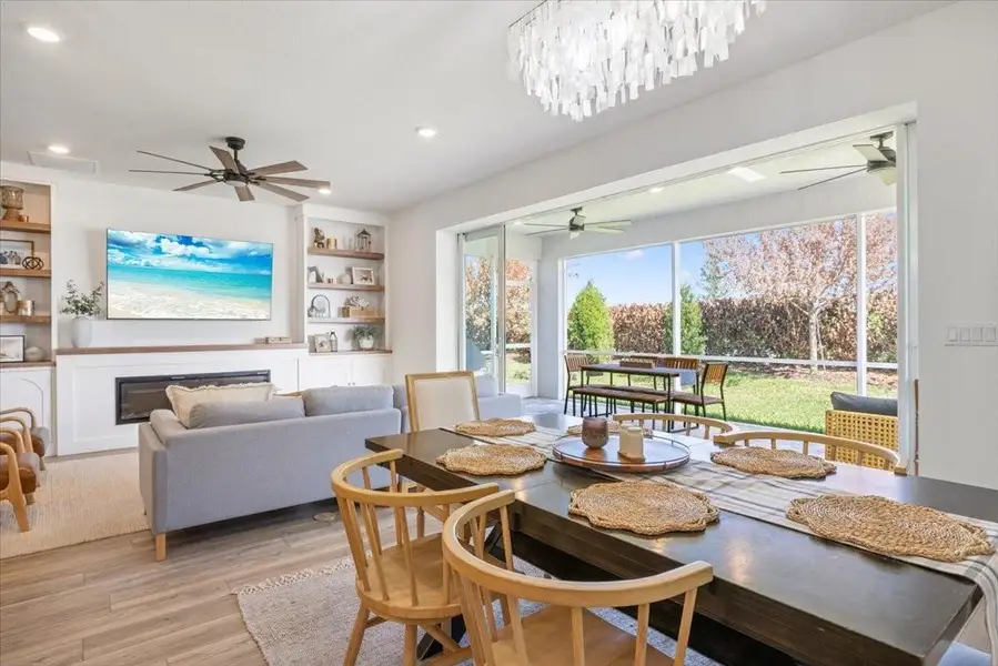 Dining Area w/ Open Sliders View Dining Area w/ Open Sliders View