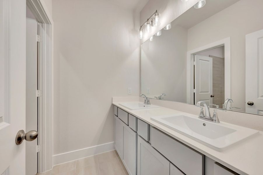 Furnished interior view inside a new home in The Meadows, Denton (Image 11).