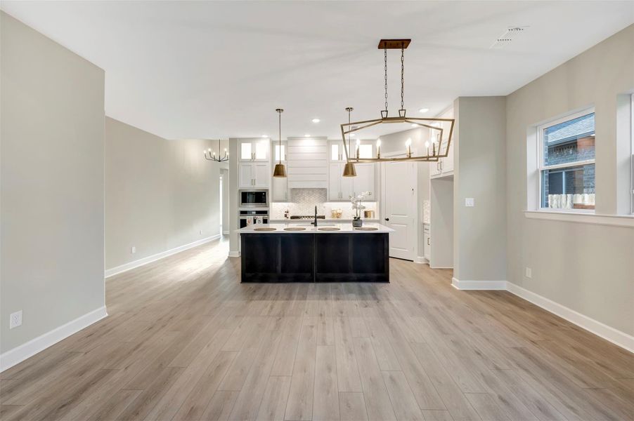 Furnished interior view inside a new home in Grange 45' Homesites, Katy (Image 18).