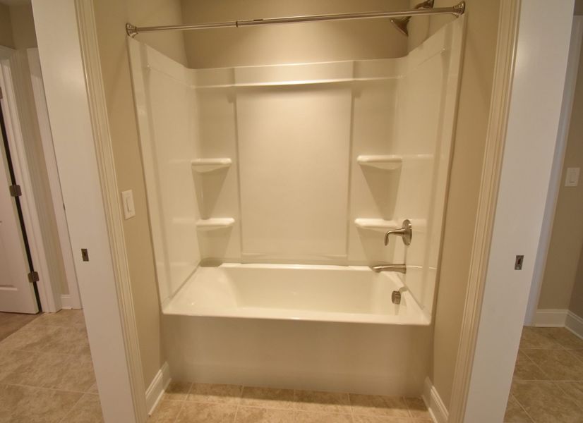 Representative furnished interior of a home built from the Lancaster by Keystone Homes NC in Preserve at Carriage Cove, Oak Ridge (Image 15).