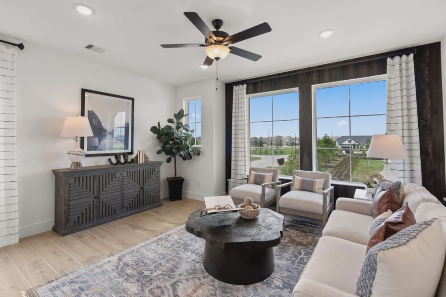 Representative furnished interior of a home built from the Springfield by Chesmar Homes in Elyson Courtyard Collection, Katy (Image 6).
