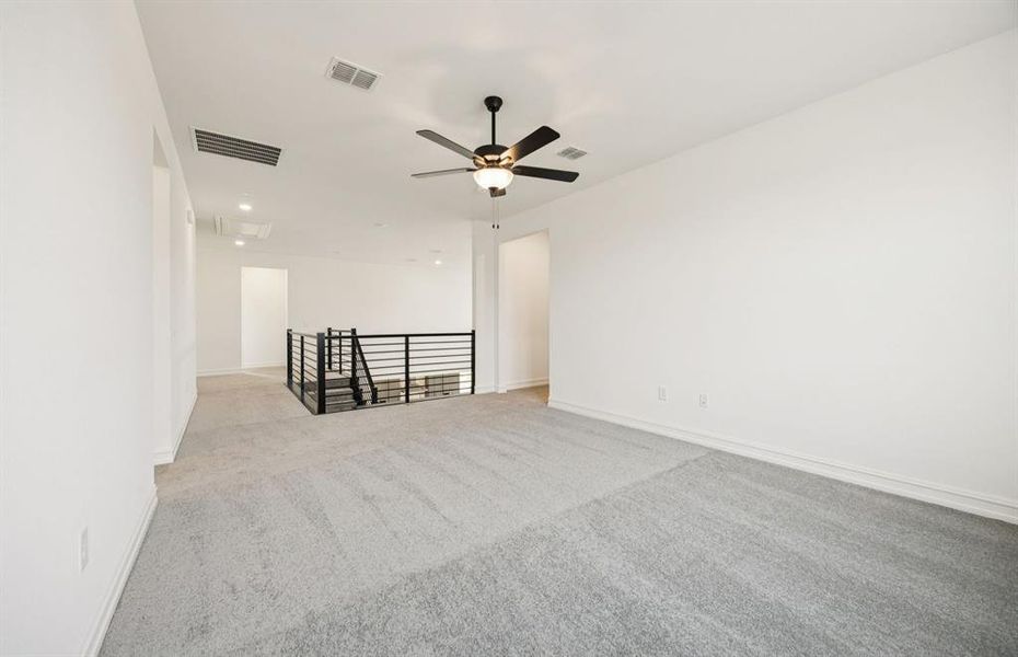 Loft on second level