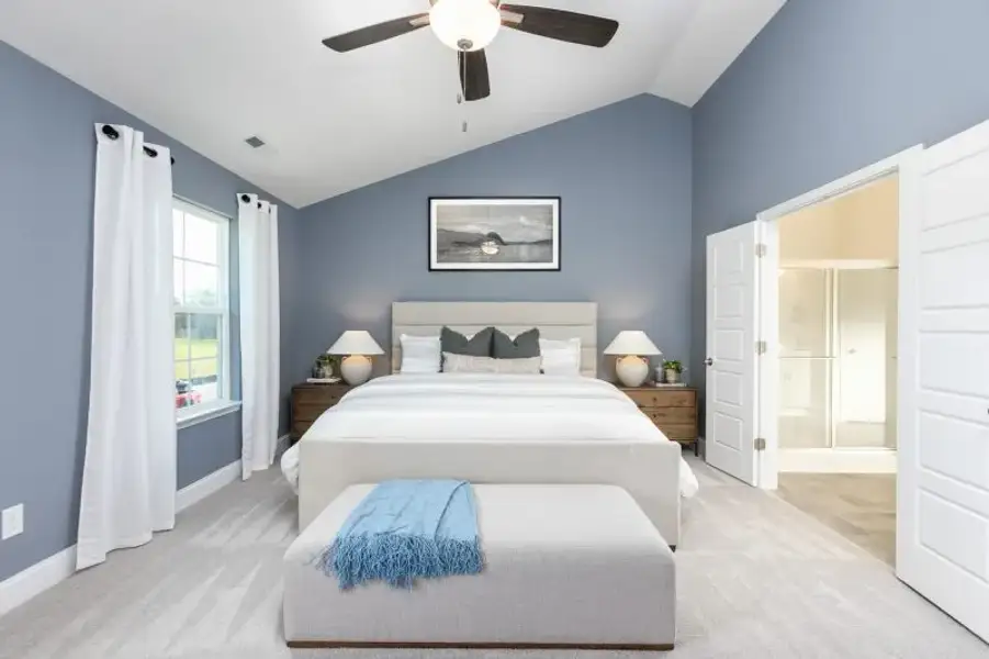 Furnished interior view inside a new home in Trinity Meadows, Trinity (Image 30). Furnished interior view inside a new home in Trinity Meadows, Trinity (Image 30).