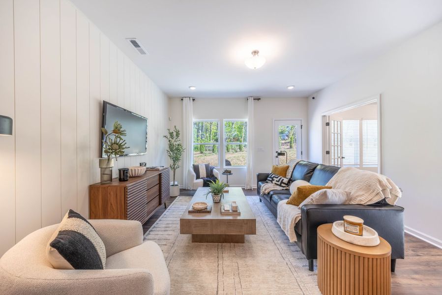 Representative furnished interior of a home built from the Abigale by True Homes in Autumn Ridge, High Shoals (Image 8).