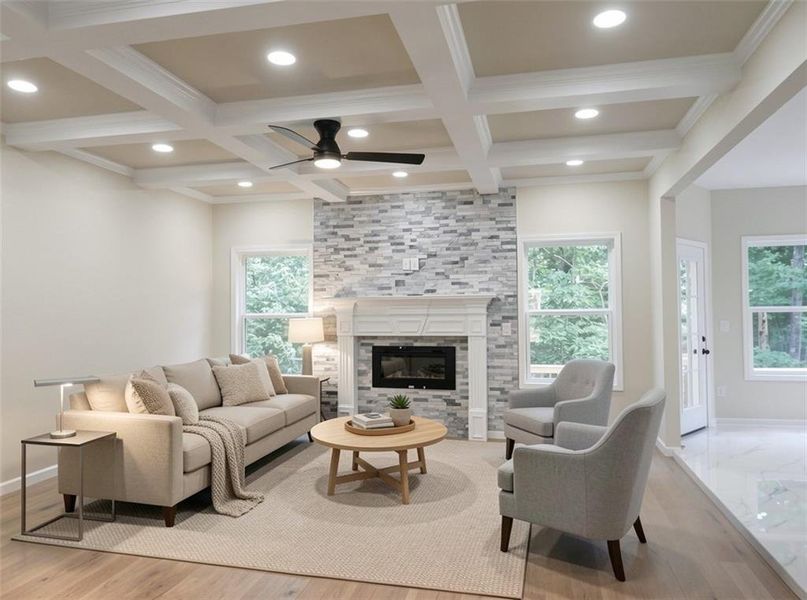 Furnished interior view inside a new home in , McDonough (Image 11).
