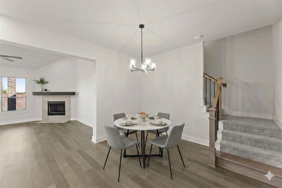 Furnished interior view inside a new home in Somerset - Phase 5, Mansfield (Image 17).