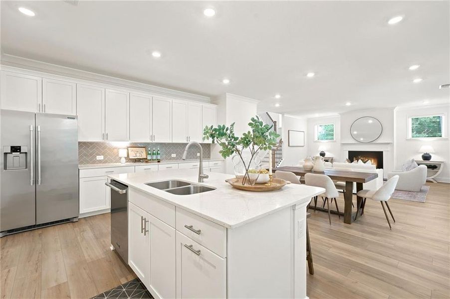 Furnished interior view inside a new home in , Dallas (Image 6). Furnished interior view inside a new home in , Dallas (Image 6).